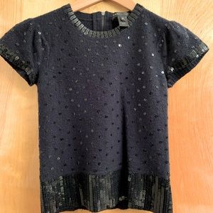 Marc Jacobs Black Sequined Sweater